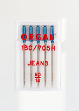 Organ Jean Home Machine Needles - 15x1, 130/705H - 5/Pack