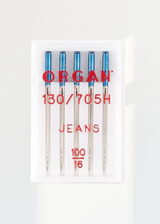 Organ Jean Home Machine Needles - 15x1, 130/705H - 5/Pack