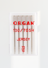 Organ Jersey Home Machine Needles - 15x1, 130/705H SUK - 5/Pack