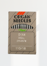 Organ Leather Point Straight Stitch Industrial Machine Needles - 29x4NTW, DIx4, 332LL - 10/Pack