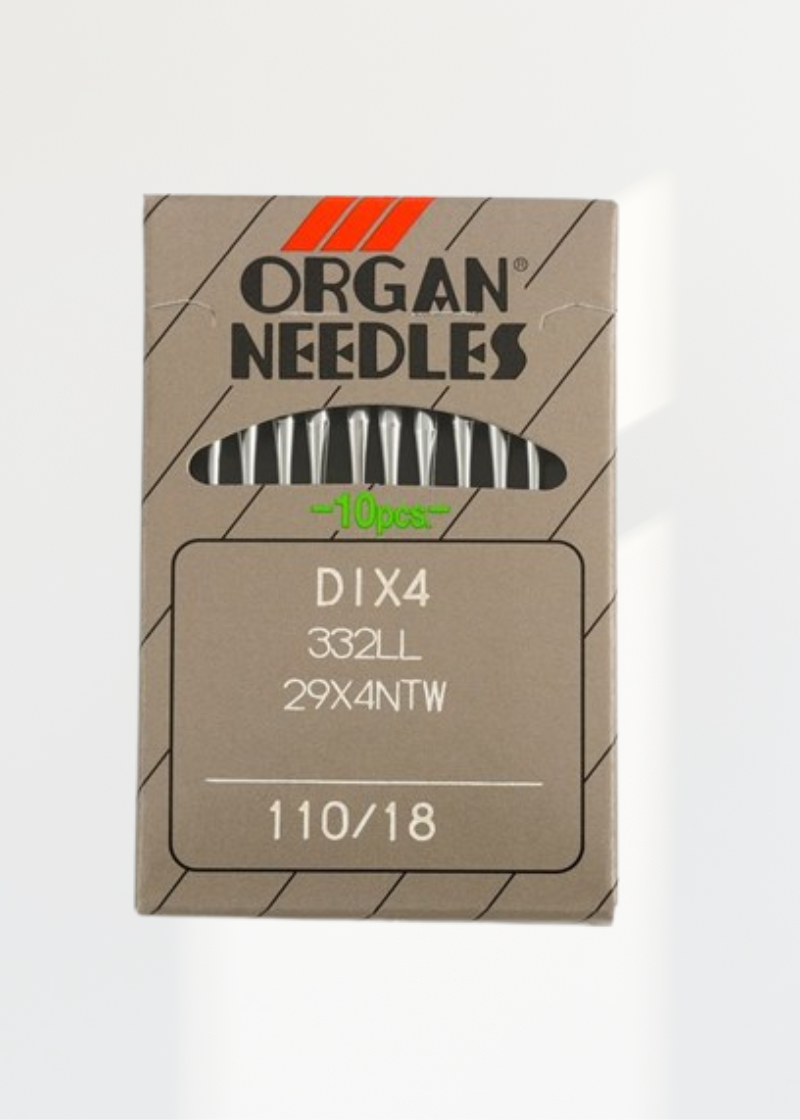 Organ Leather Point Straight Stitch Industrial Machine Needles - 29x4NTW, DIx4, 332LL - 10/Pack