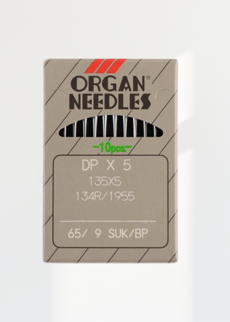 Organ Medium Ball Point (SUK) Straight Stitch Industrial Machine Needles - DPx5, 135x5, 134R/1955 - 10/Pack