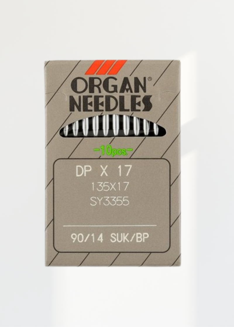 Organ Medium Ball Point Straight Stitch Industrial Machine Needles - DPx17, 135x17, SY3355 - 10/Pack