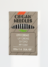 Organ Medium Ball Point Straight Stitch Industrial Machine Needles - UYx128GAS, UY128GAS, SY7292, MY1044 - 10/Pack