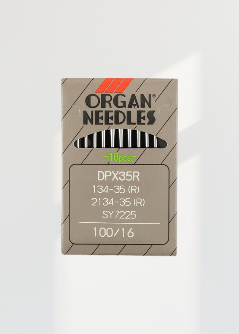 Organ Regular Point Industrial Machine Needles - DPx35R, 134-35(R), 2134-35(R), SY7225 - 10/Pack