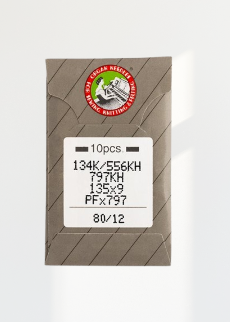 Organ Regular Point Industrial Machine Needles - 134K/556KH, 797KH, 135x9, PFx797 - 10/Pack