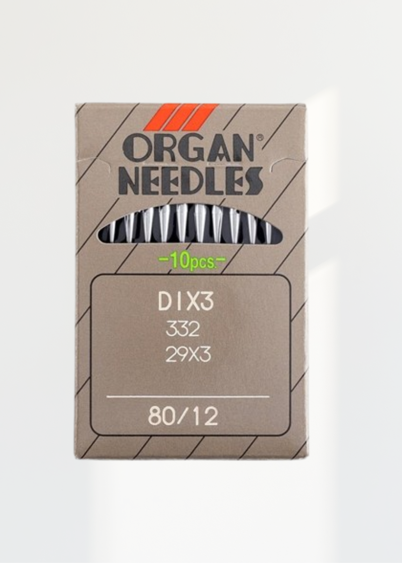 Organ Regular Point Industrial Machine Needles - DIx3, 332, 29x3 - 10/Pack