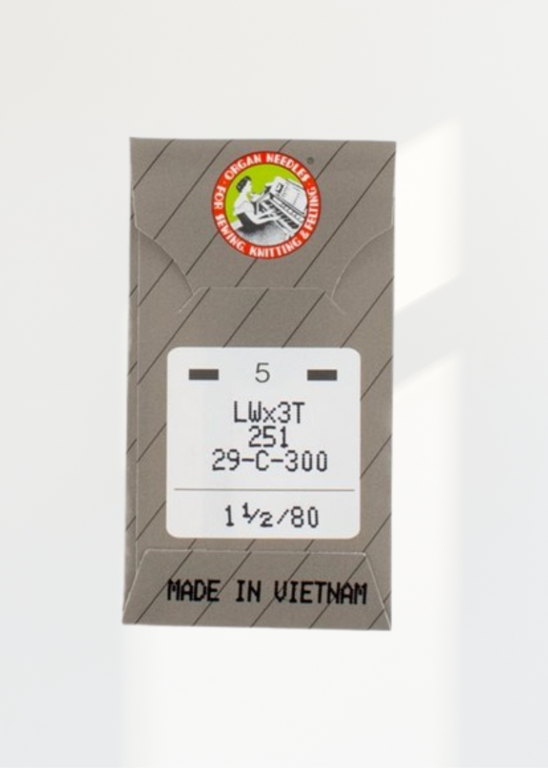 Organ Regular Point Industrial Machine Needles - 251, LWx3T, 29-C-300 - 5/Pack