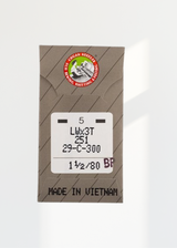 Organ Short Ball Point Blind Stitch Industrial Machine Needles - LWx3T, 251, 29-C-300, SY3690 - 5/Pack