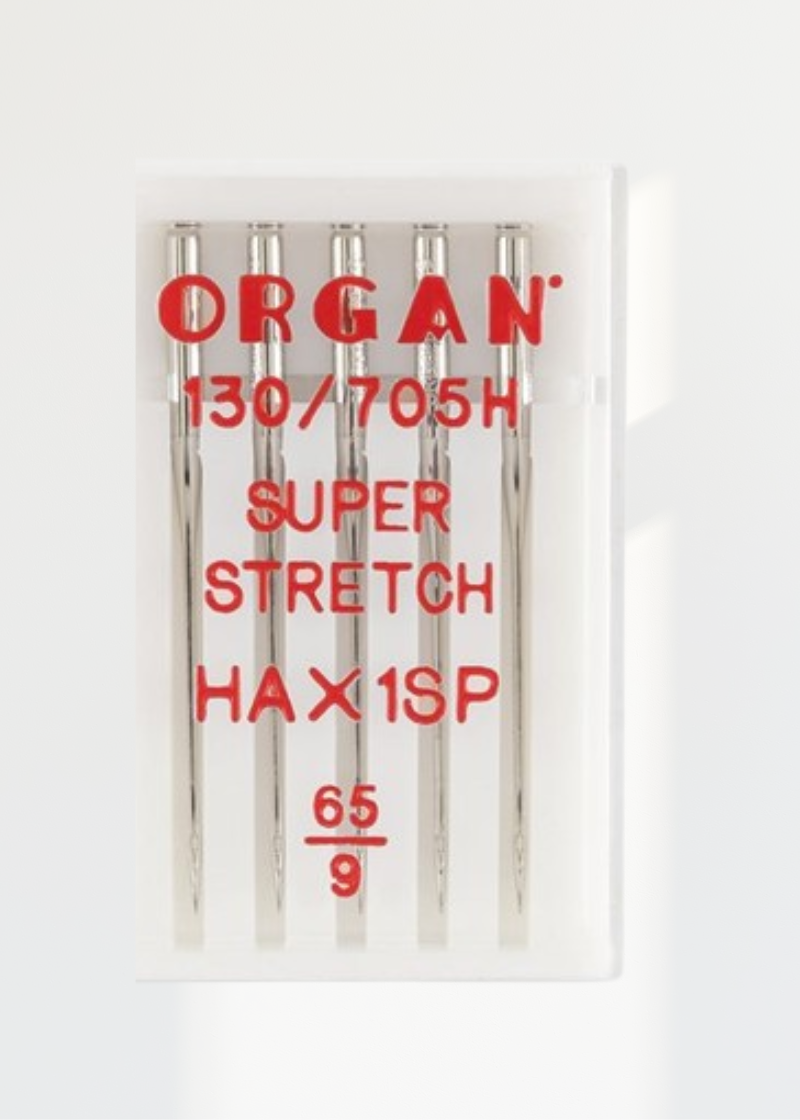 Organ Super Stretch Sewing Machine Needles - 15x1, 130/705H, HAx1SP - 5/Pack