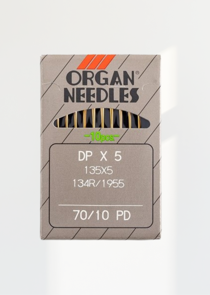 Organ Titanium Regular Point Industrial Machine Needles - 134, 135x5, DPx5, 134R/1955 - 10/Pack