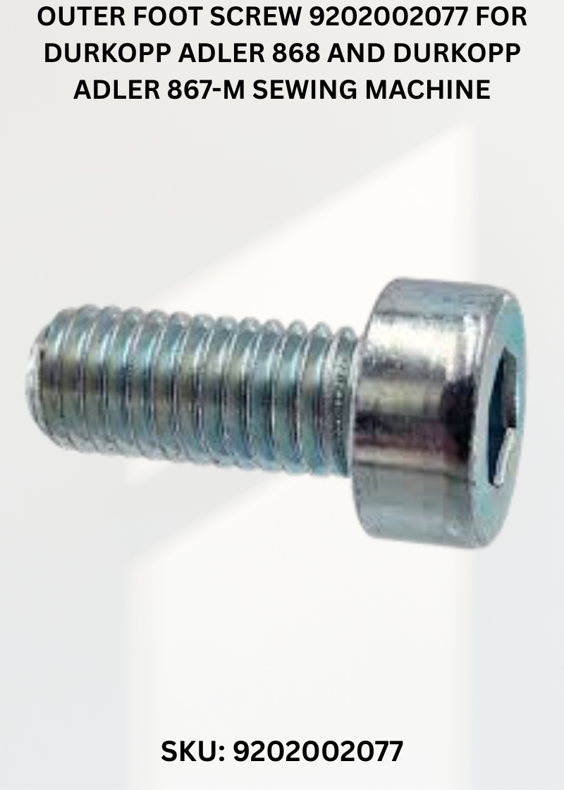 Outer Foot Screw 9202002077 for Durkopp Adler 868 and Durkopp Adler 867-M Sewing Machine