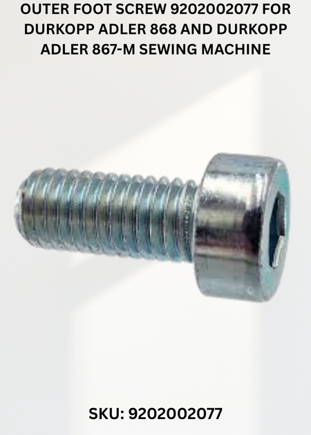 Outer Foot Screw 9202002077 for Durkopp Adler 868 and Durkopp Adler 867-M Sewing Machine