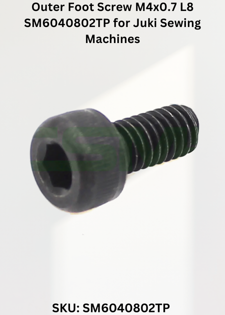 Outer Foot Screw M4x0.7 L8 SM6040802TP for Juki Sewing Machines