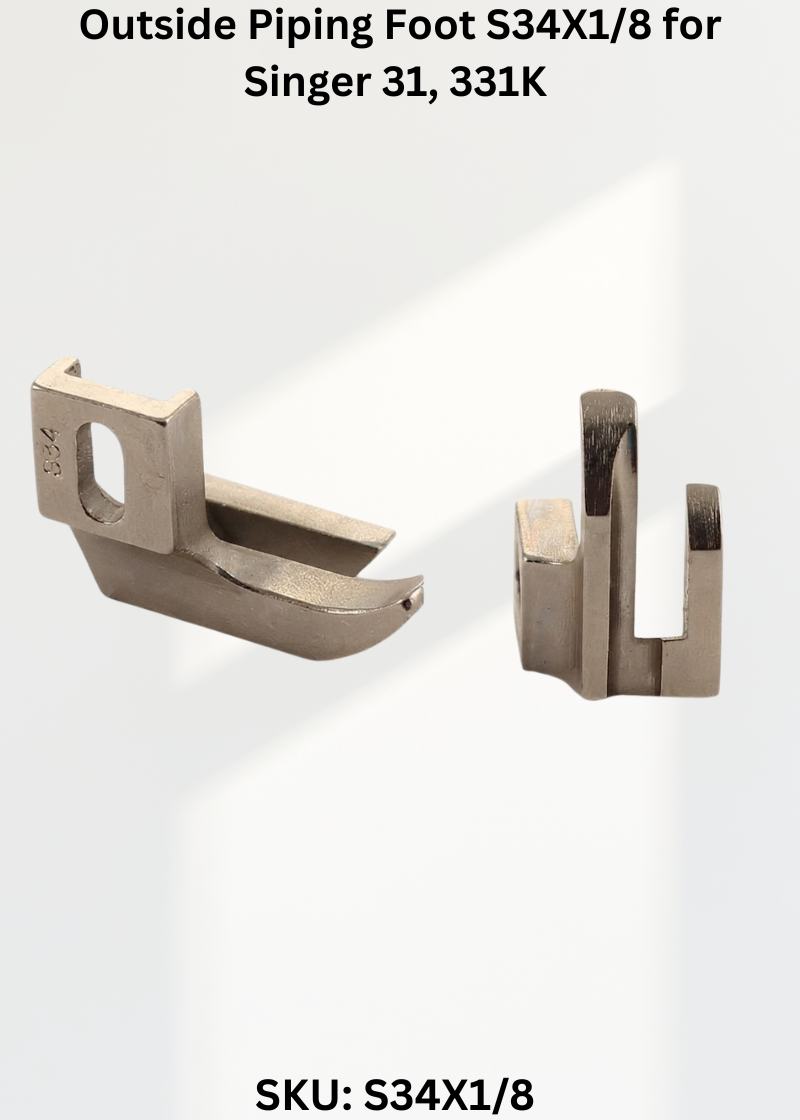 Outside Piping Foot S34X1/8 for Singer 31, 331K Sewing Machine