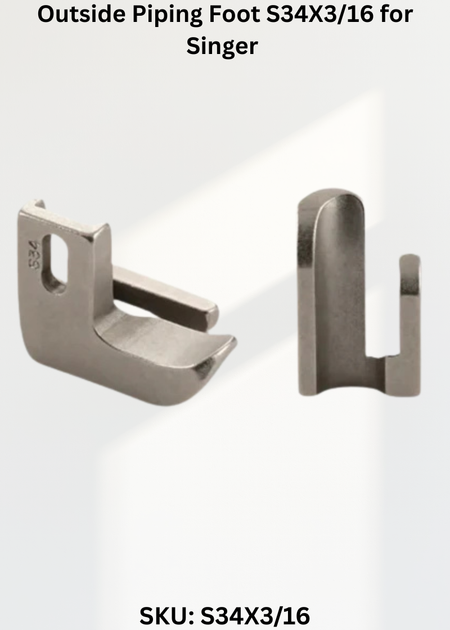 Outside Piping Foot S34X3/16 for Singer 31, 331K Sewing Machine