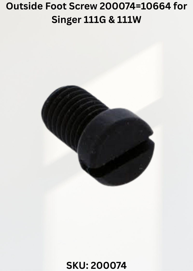 Outside Foot Screw 200074 10664 Seiko JW-28BL Singer 111W