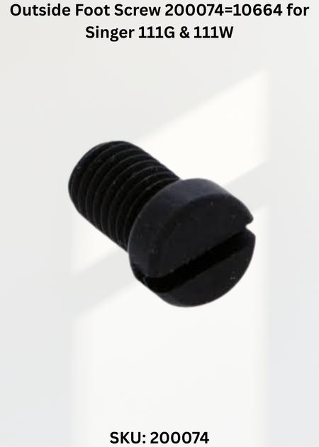 Outside Foot Screw 200074 10664 Seiko JW-28BL Singer 111W