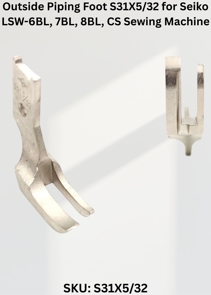 8.0Mm Outside Piping Foot Use With Inner Foot S30 S31X5/16 for Singer 111G & 111W Sewing Machines