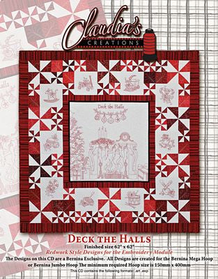 Claudia's Creations, LLC Deck the Halls Machine Embroidery