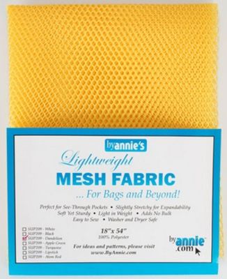 Patterns by Annie Lightweight Mesh Fabric 18inx54in Dandelion A**