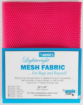 Patterns by Annie Lightweight Mesh Fabric 18inx54in Lipstick
