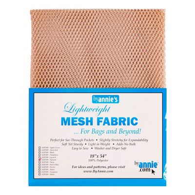 Patterns by Annie Lightweight Mesh Fabric 18inx54in Natural A**