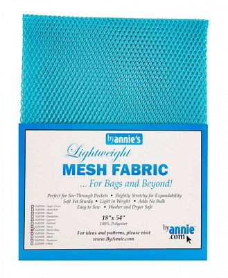 Patterns by Annie Lightweight Mesh Fabric 18inx54in Parrot Blue