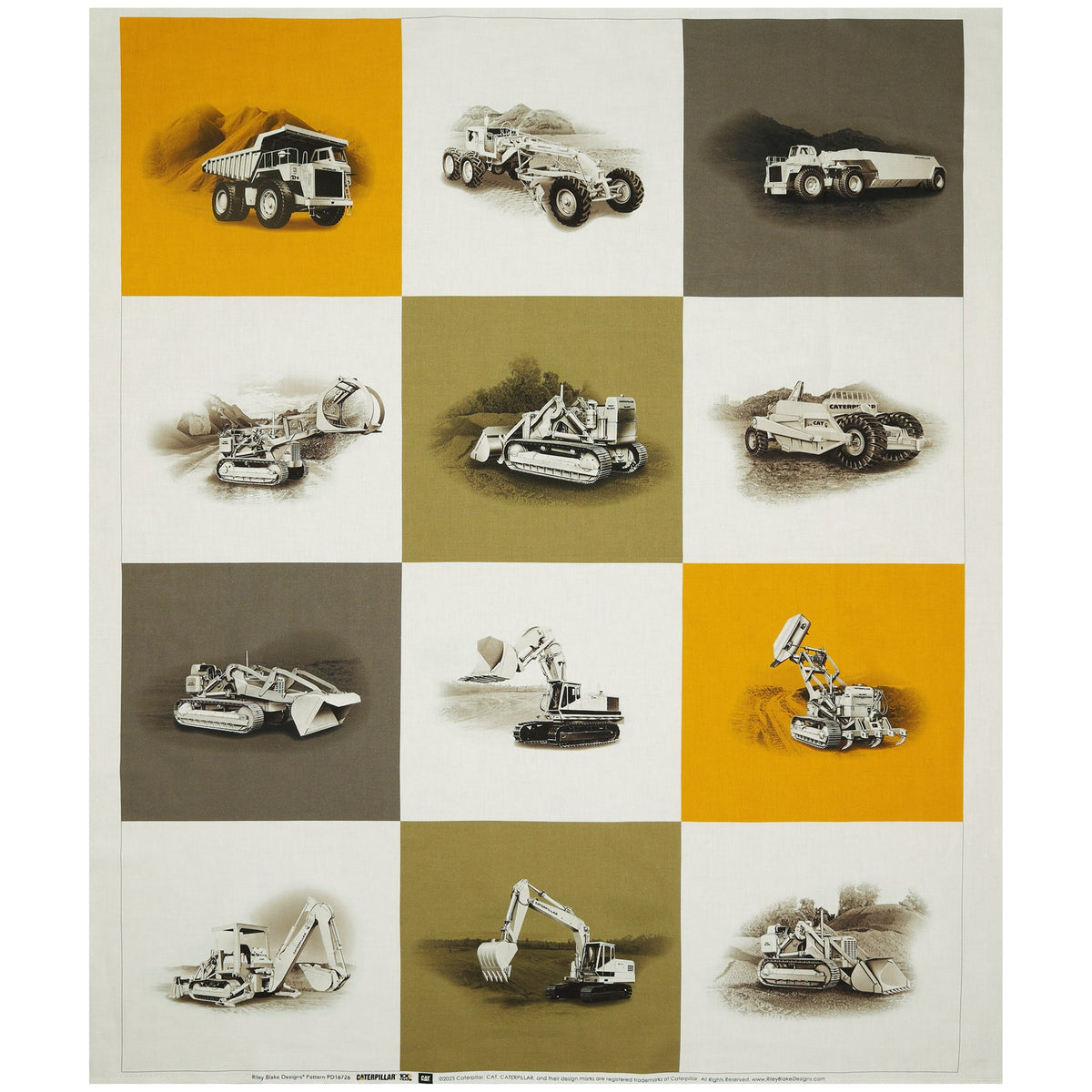 Caterpillar 100 Years Fabric Collection - Caterpillar Panel
