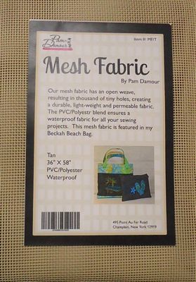 The Decorating Diva Mesh Fabric 36in x 58in Tan