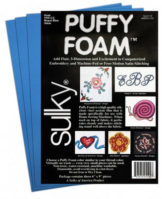 Sulky Puffy Foam 2mm Royal Blue, 3 pack