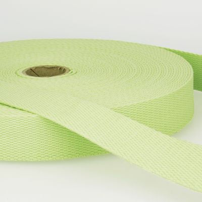 Products from Abroad 100% Cotton Webbing, 1.25in, Mint Green