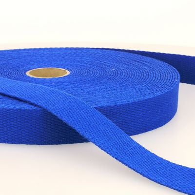 Products from Abroad 100% Cotton Webbing, 1.25in, Royal Blue