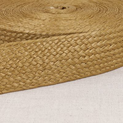 Products from Abroad Braided, Natural Look Strap, 2in x 16.5 yds, Camel