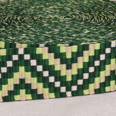 Products from Abroad Multi Geo Webbing, 1.5 in x 16.5 yds , Celedon/Oli