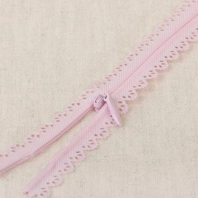 Products from Abroad Lace Zipper, 8.5 in, Light Pink