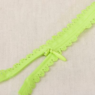 Products from Abroad Lace Zipper, 8.5 in, Lime