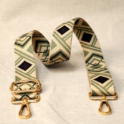 Products from Abroad Adjustable Shoulder Strap, Green & Black Diamond