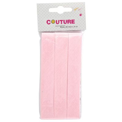Products from Abroad Folded Bias Binding, .75 in x 4 yds Pink
