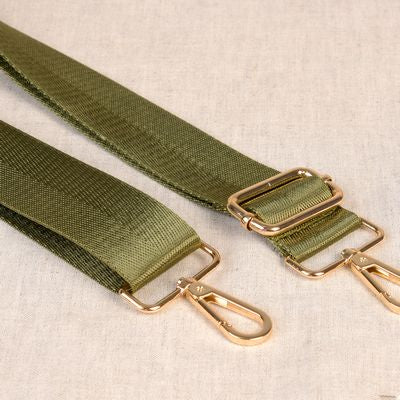 Products from Abroad Adjustable Shoulder Strap Solid 1.5 in, Olive