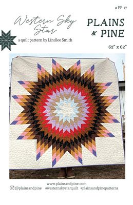 Plains and Pine Western Sky Star Quilt Pattern