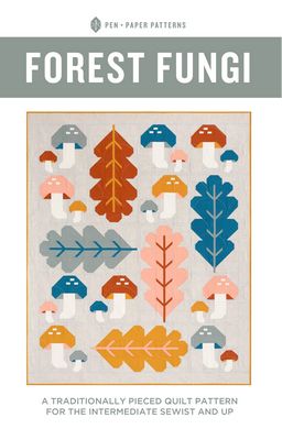 Pen and Paper Patterns Forest Fungi Quilt Pattern