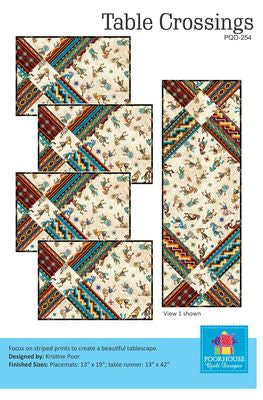 Poorhouse Quilt Designs Table Crossings Pattern