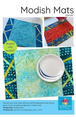 Poorhouse Quilt Designs Modish Mats Patterns