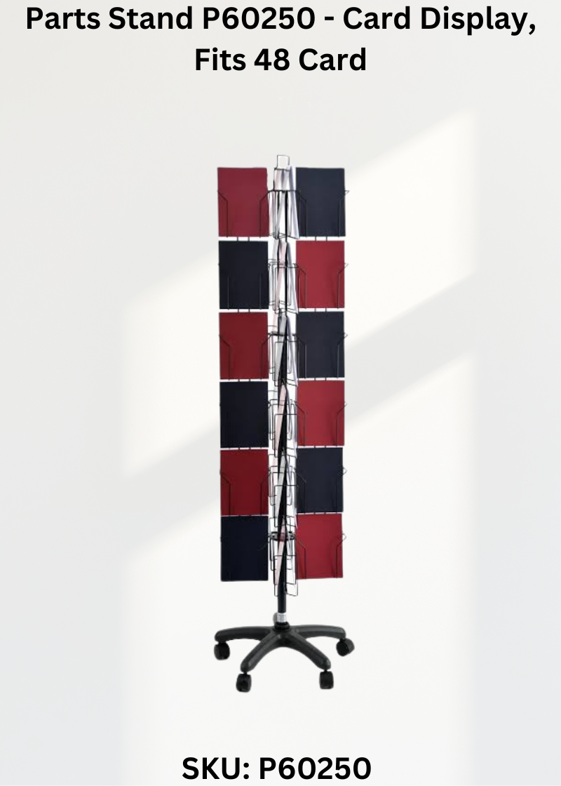 Parts Stand P60250 - Card Display, Fits 48 Card