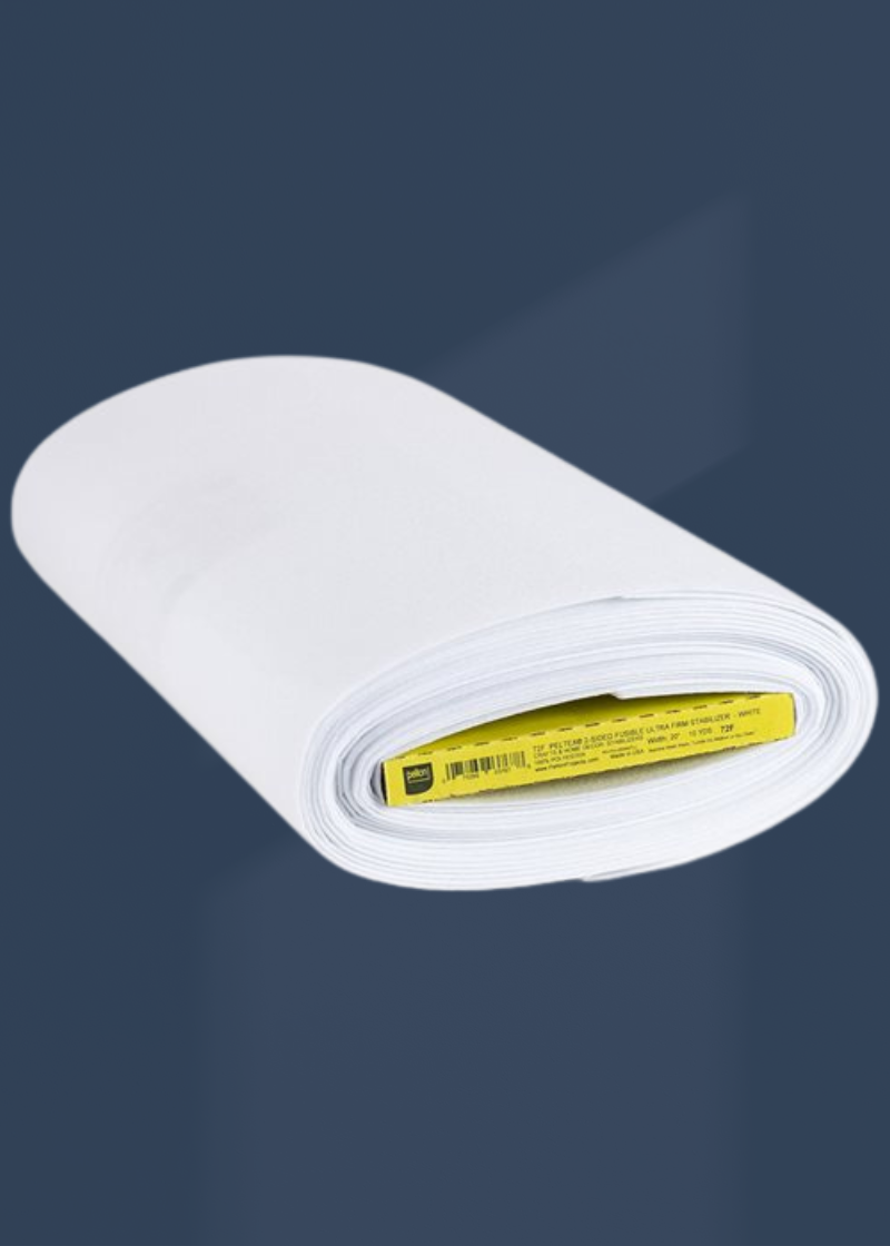 Pellon 72F Peltex II Two-Sided Fusible Ultra Firm Non-Woven Stabilizer - 20" x 10 yds. - White