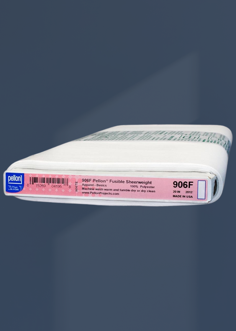 Pellon 906F Fusible Sheerweight Polyester Interfacing - 20" x 30 yds. - White