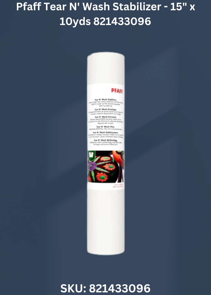 Pfaff Tear N' Wash Stabilizer - 15" x 10yds