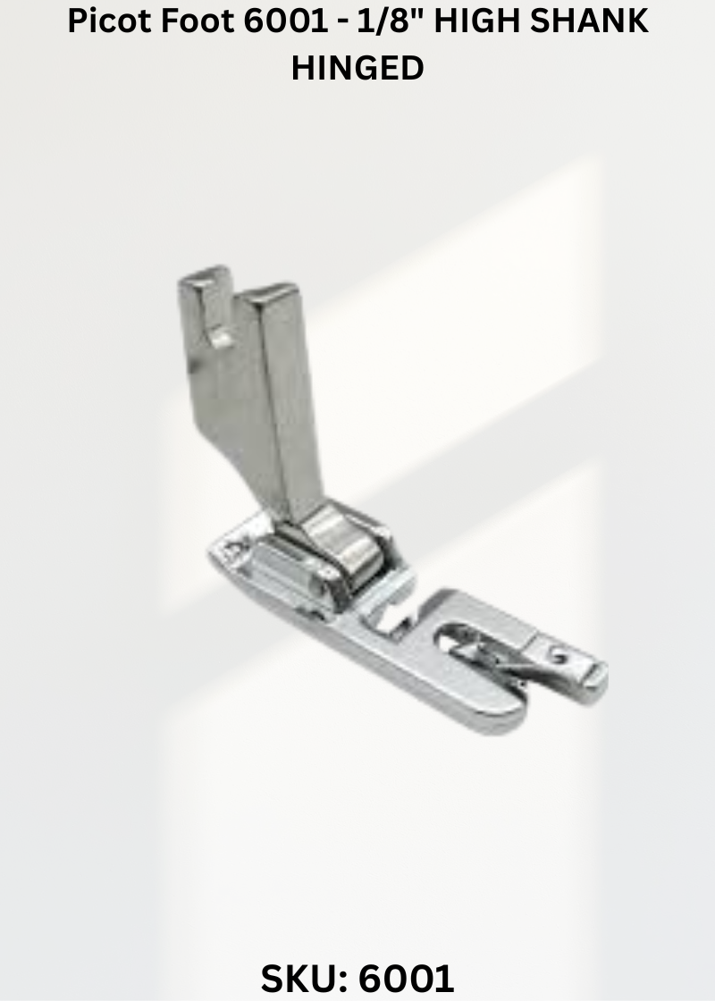 Picot Foot 6001 - 1/8" HIGH SHANK HINGED