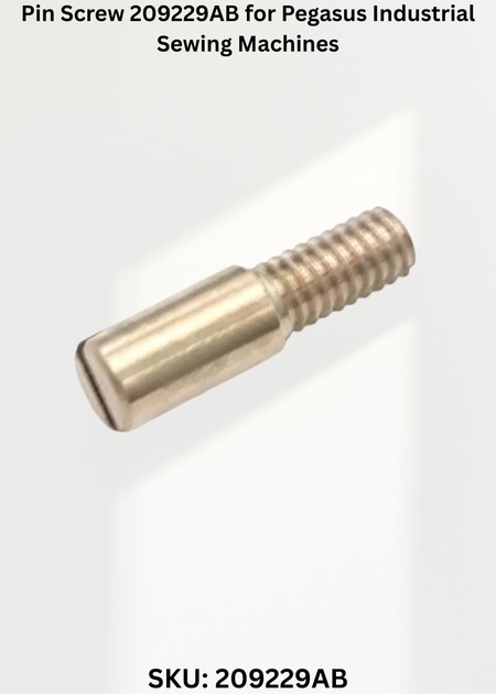 Pin Screw 209229AB for Pegasus Industrial Sewing Machines